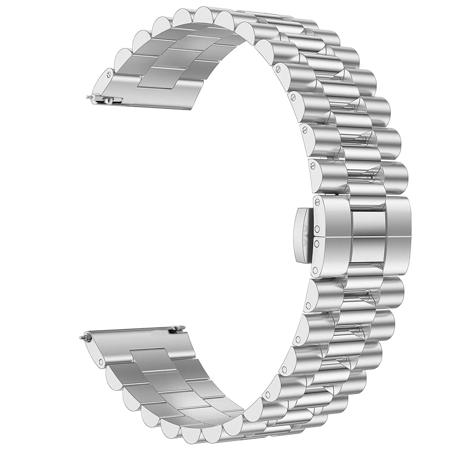 Presidential stalen horlogebandje - 20mm - Zilver