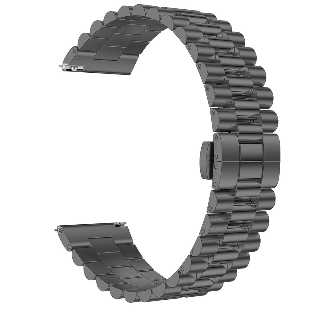 Presidential stalen horlogebandje - 20mm - Zwart