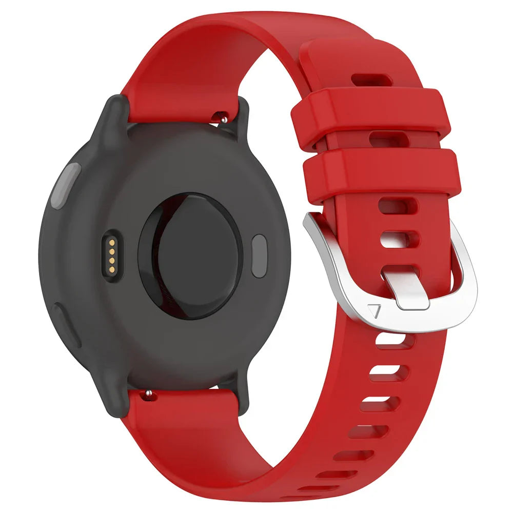 Siliconen Classic horlogebandje - 22mm - Rood