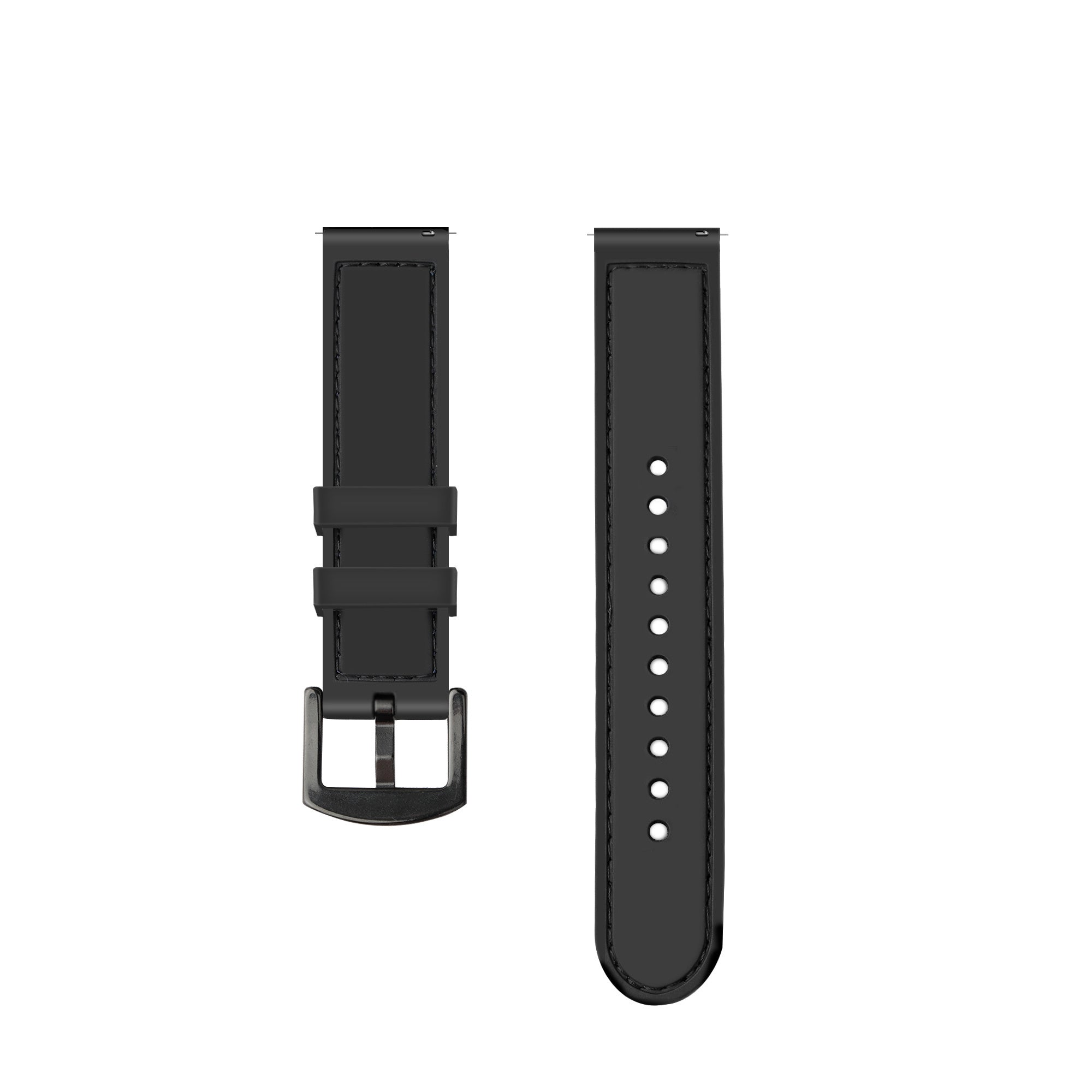 Nylon hybrid horlogebandje - 20mm - Zwart