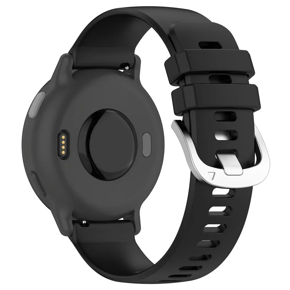 Siliconen Classic horlogebandje - 22mm - Zwart