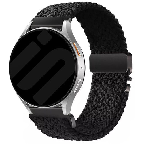 Gevlochten Nylon horlogebandje - 18mm - Zwart