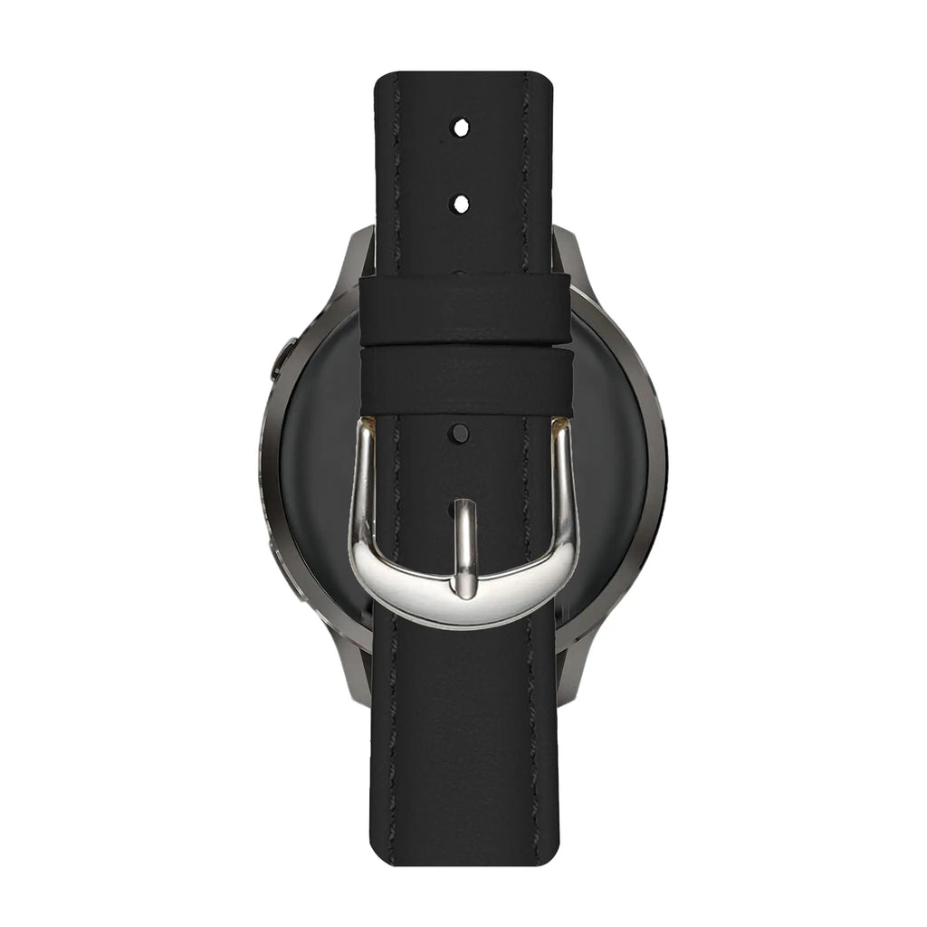 Leren Bullet horlogebandje - 20mm - Zwart