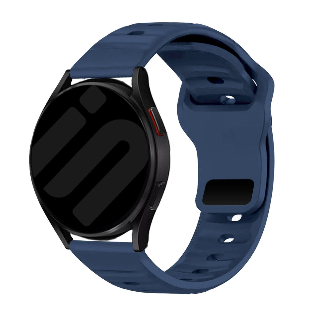 Outdoor Siliconen horlogebandje - 22mm - Donkerblauw
