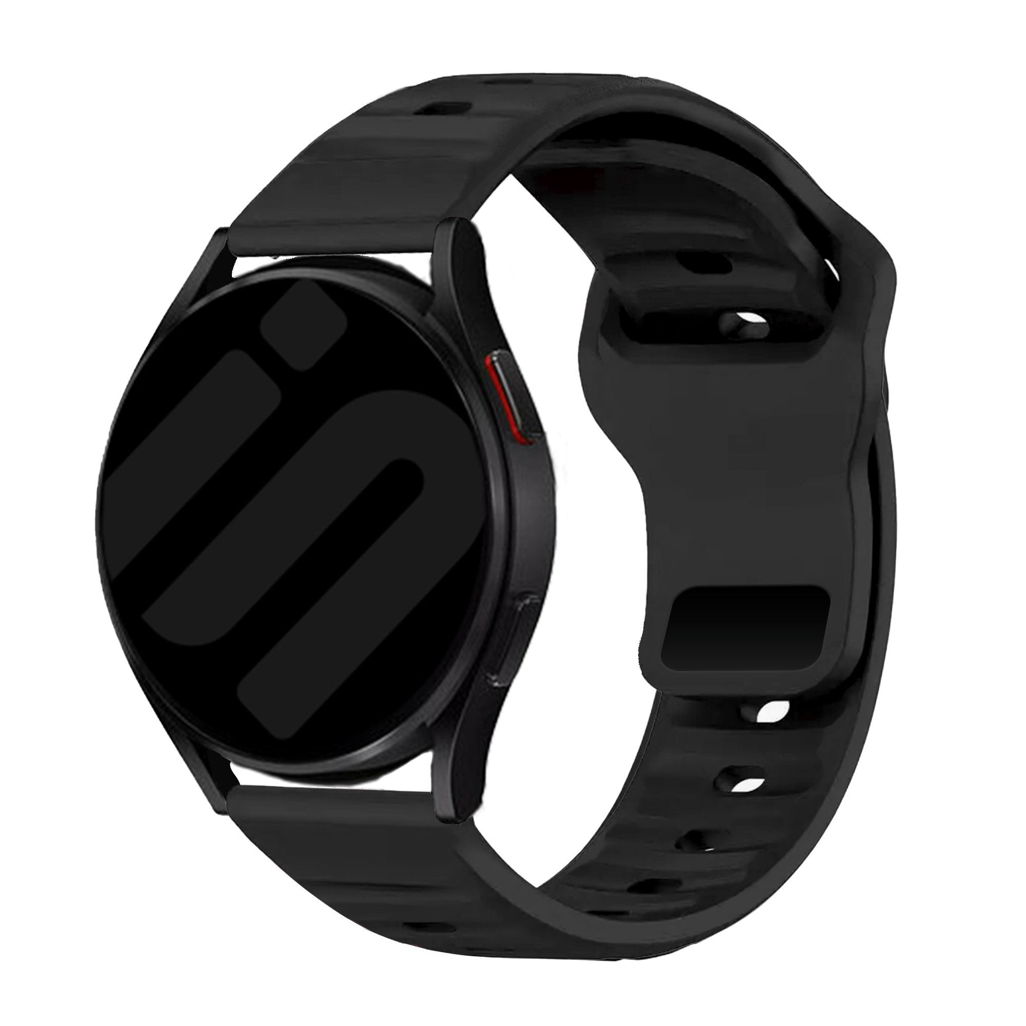 Outdoor siliconen horlogebandje - 20mm - Zwart