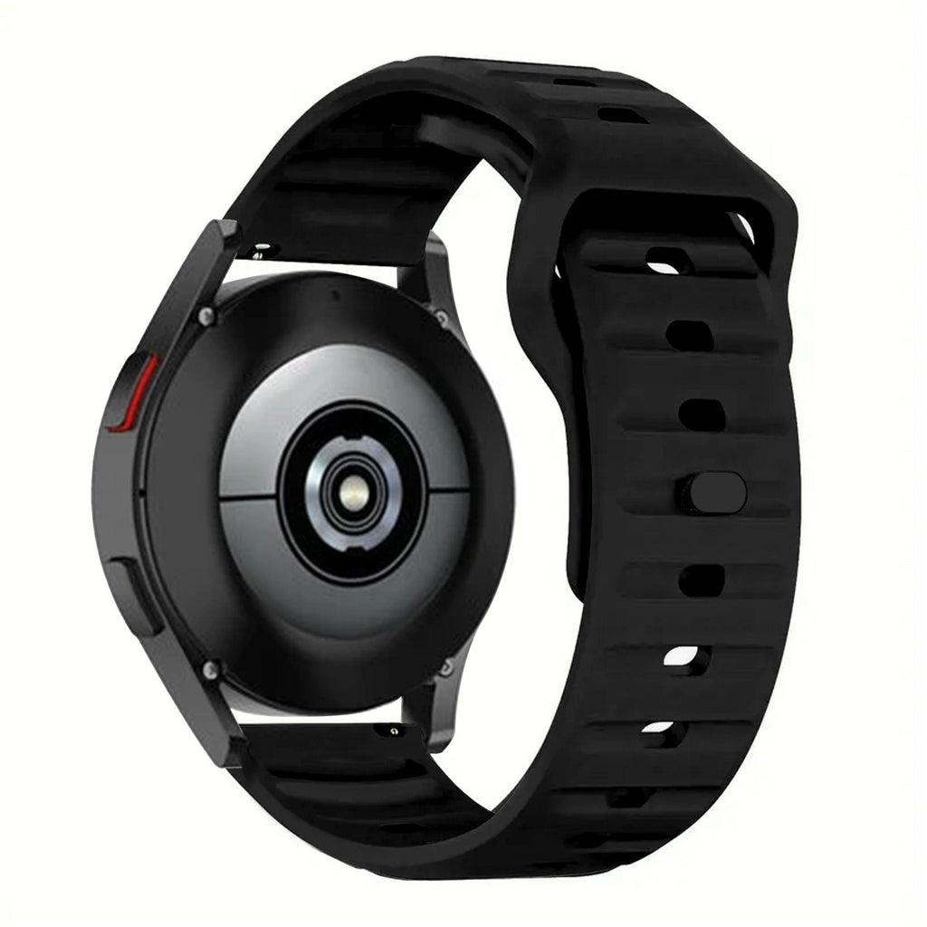 Outdoor siliconen horlogebandje - 20mm - Zwart