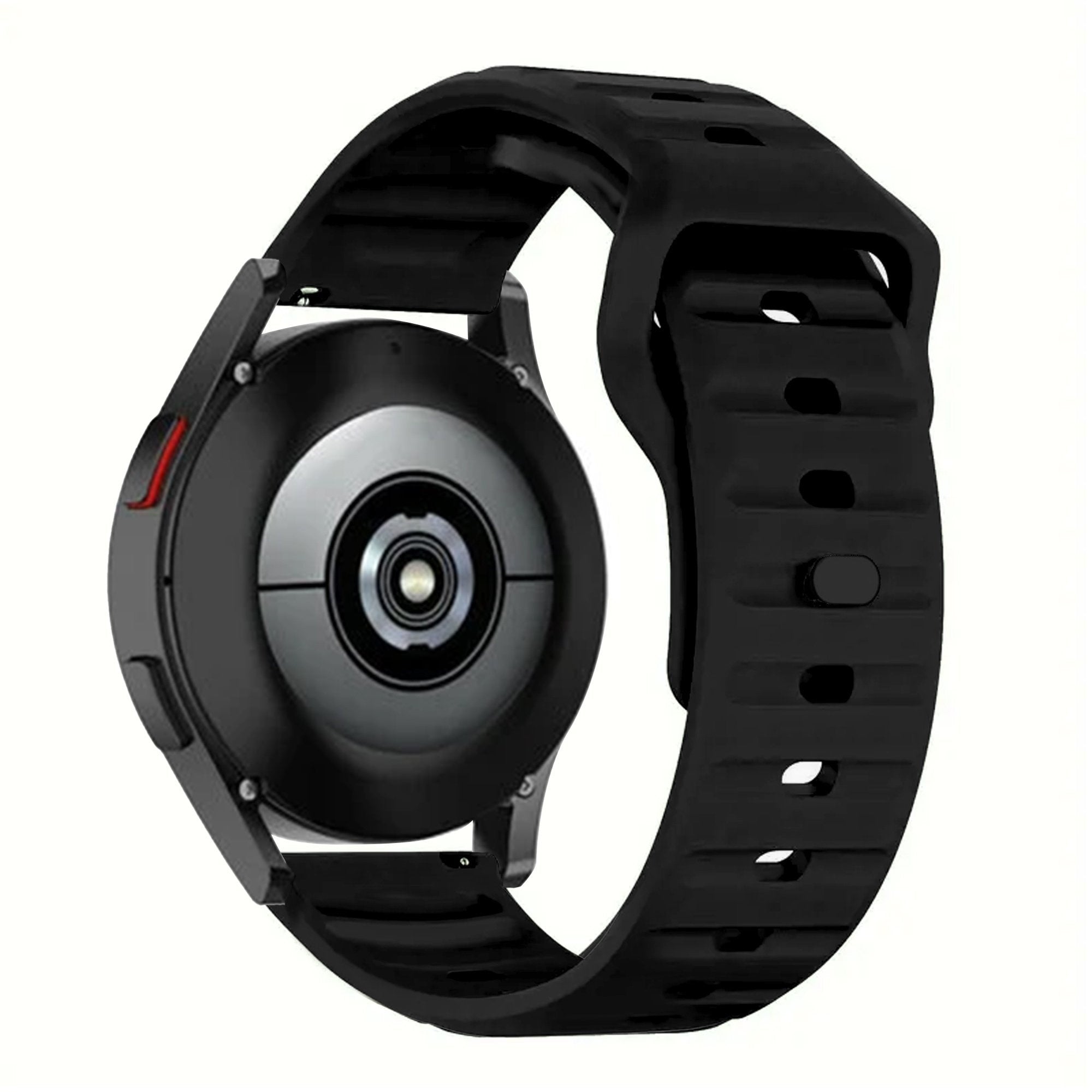 Outdoor siliconen horlogebandje - 20mm - Zwart
