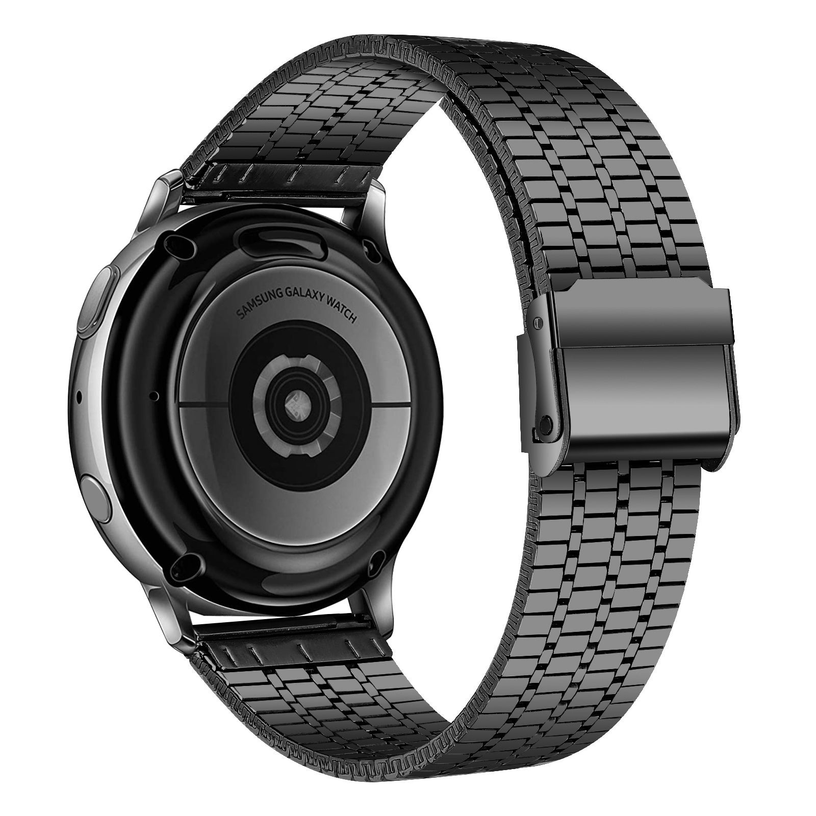 Roestvrij Stalen horlogebandje - 20mm - Zwart