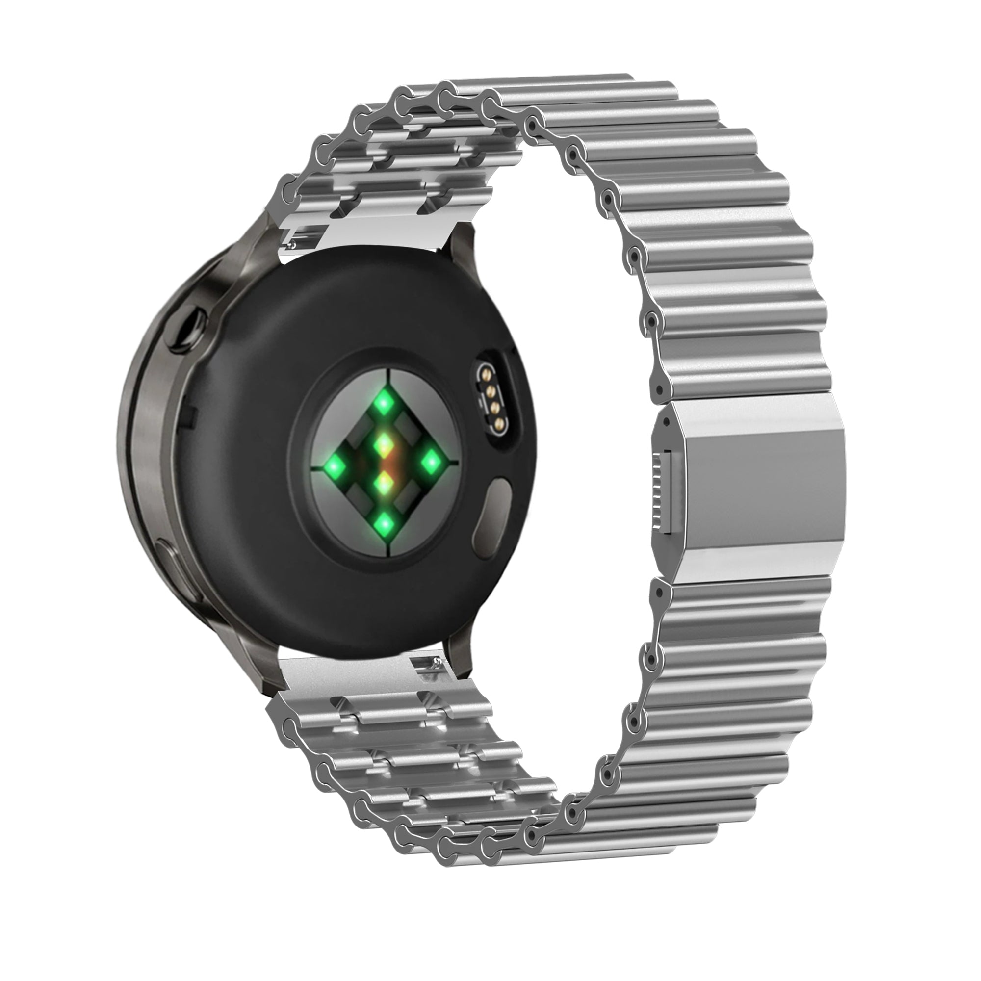 Premium Stalen Ocean horlogebandje - 22mm - Zilver