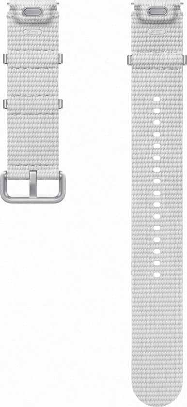 Athleisure horlogebandje - 20mm - Zilver