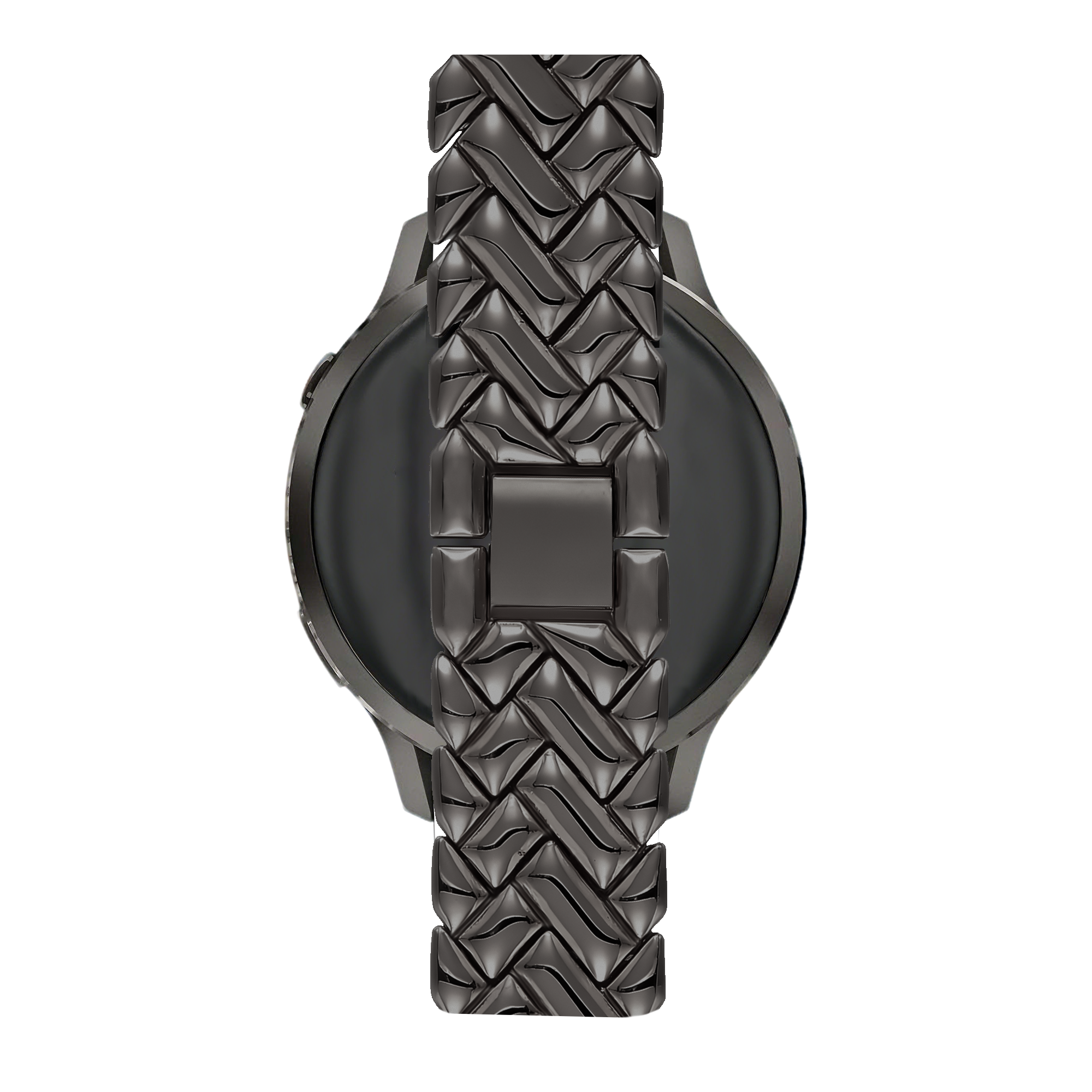 Metalen V-Type horlogebandje - 18mm - Zwart