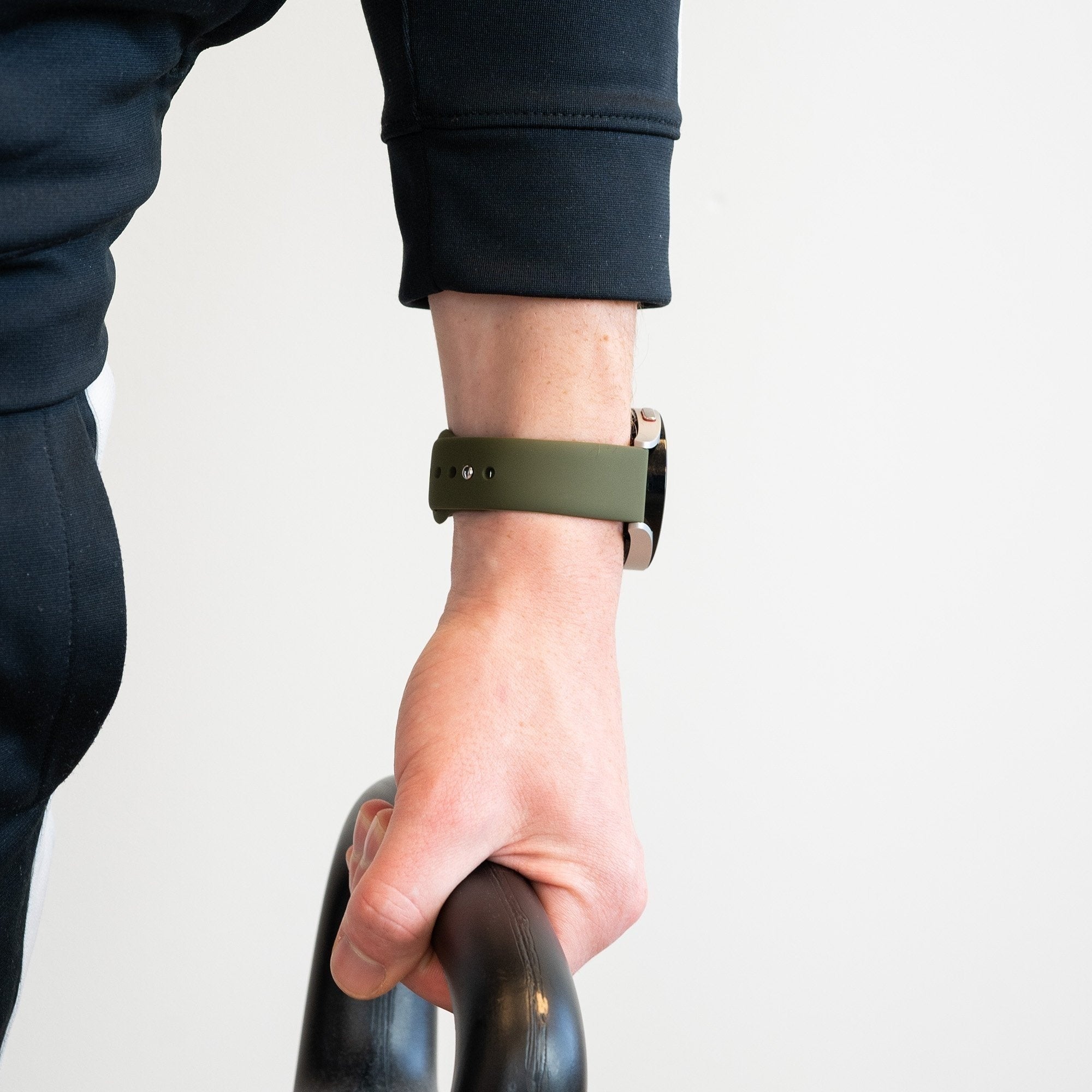 Sport Deluxe horlogebandje - 22mm - Olijfgroen