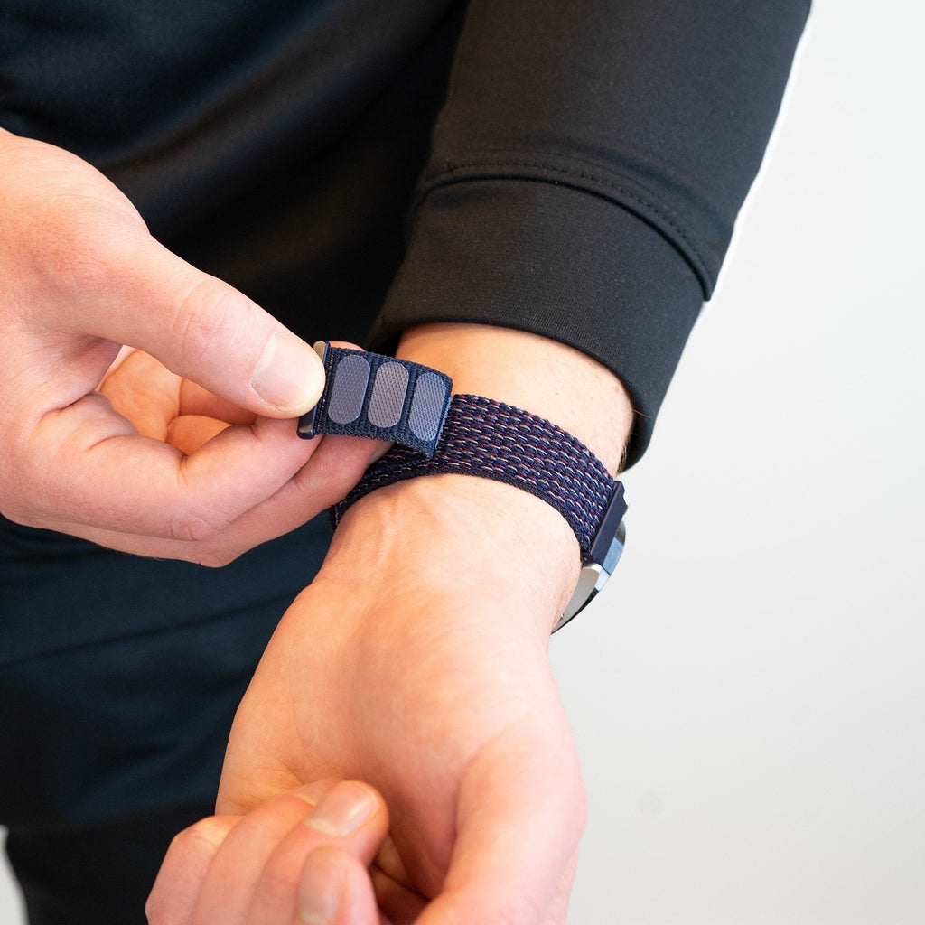 Nylon Loop horlogebandje - 22mm - Indigo