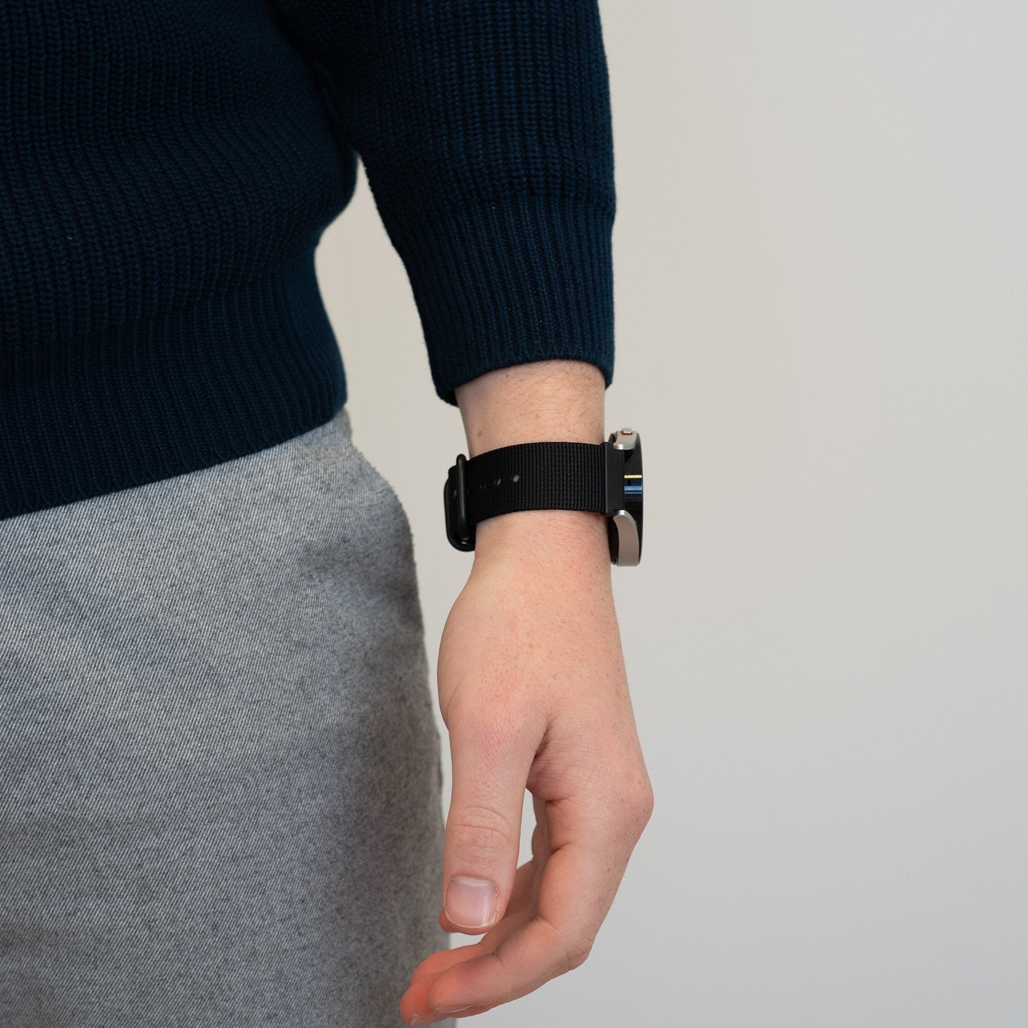 Nylon Met Gesp horlogebandje - 22mm - Zwart