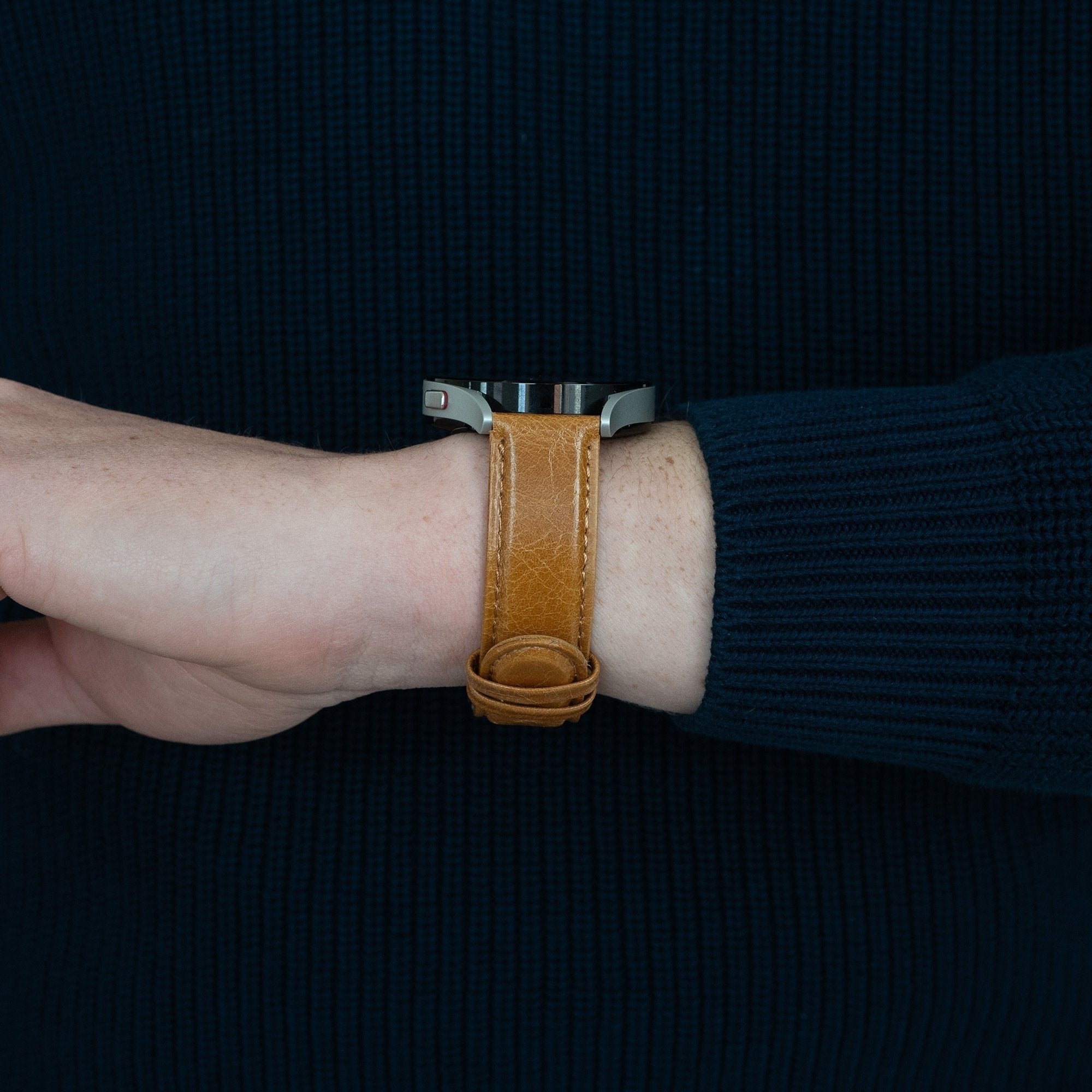 Lederen Classic horlogebandje - 22mm - Bruin