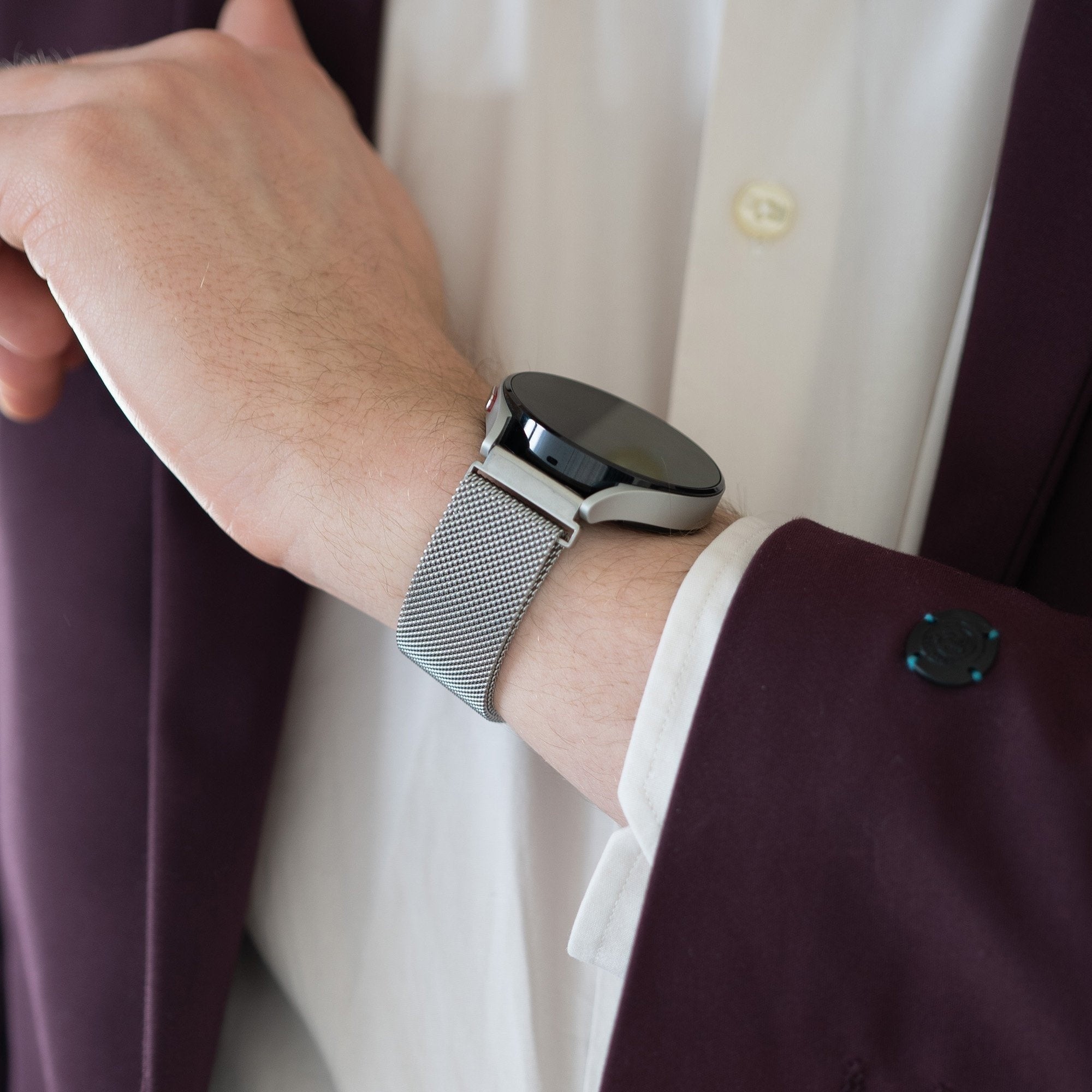 Milanese Loop horlogebandje - 22mm - Zilver