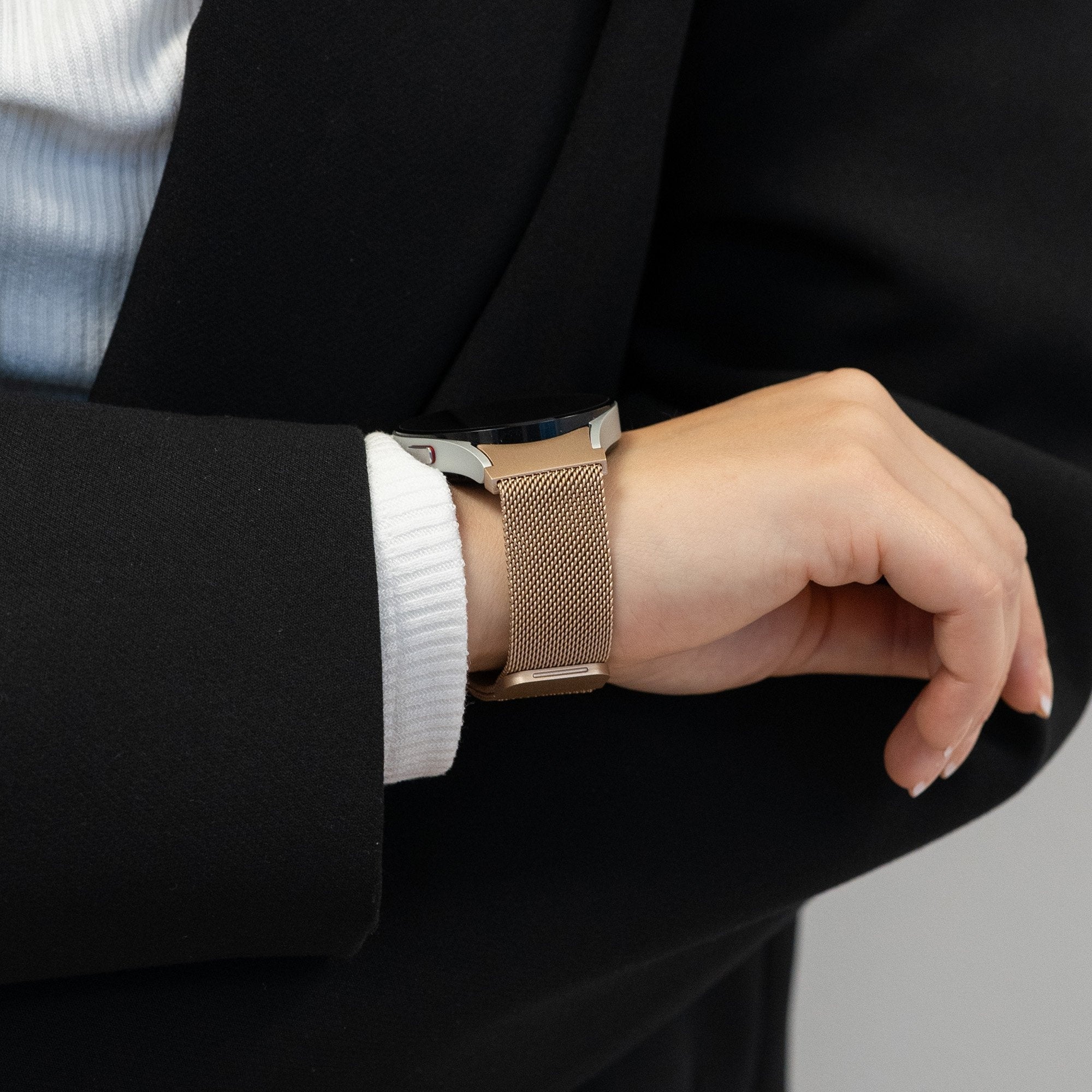 Milanese Loop horlogebandje - 20mm - Rosé goud