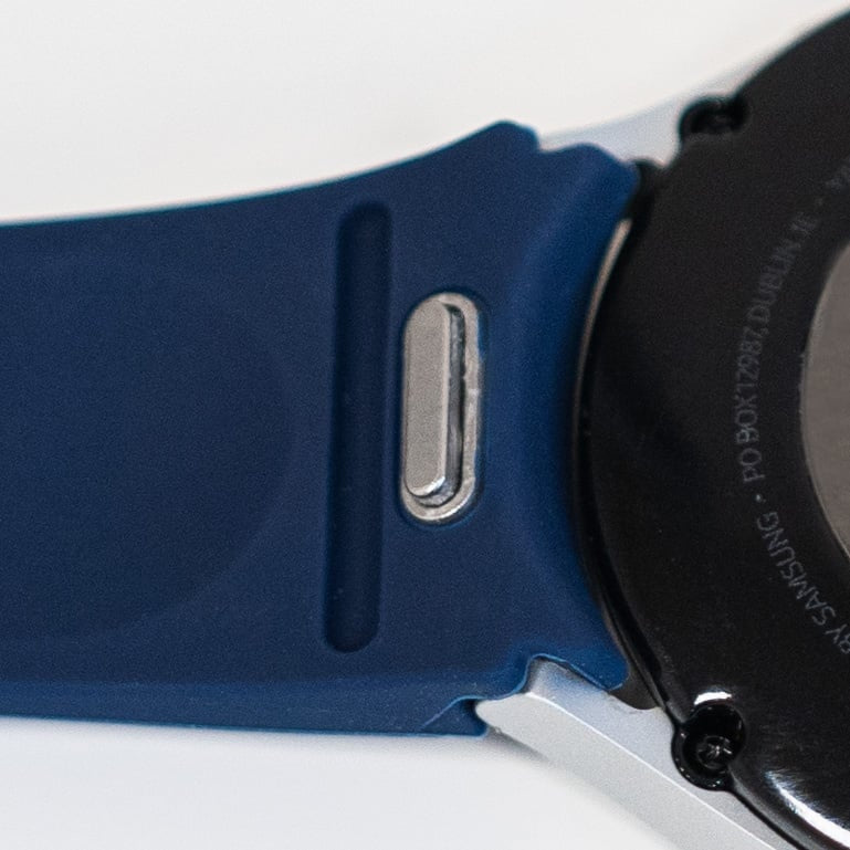One Push Siliconen horlogebandje - 20mm - Donkerblauw