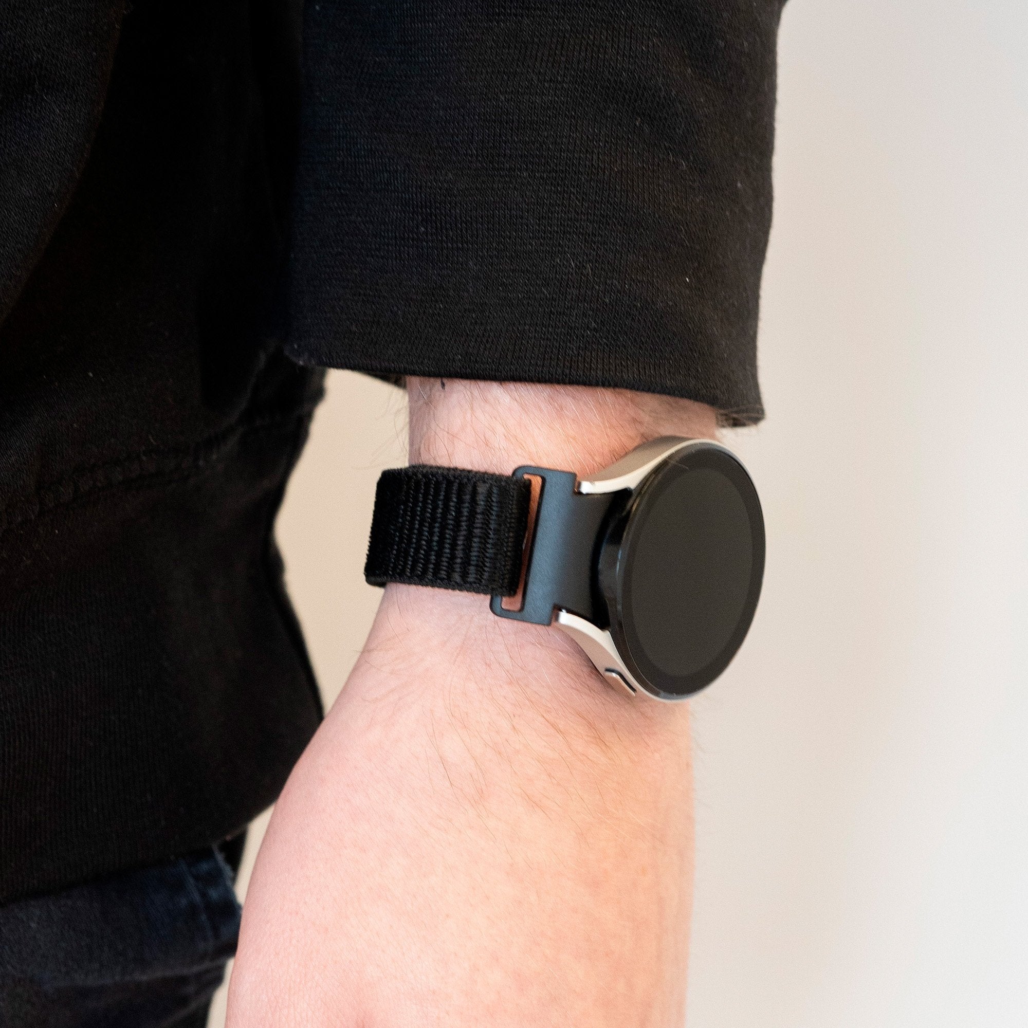 One Push Nylon horlogebandje - 20mm - Zwart