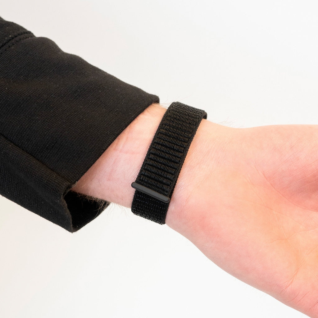 One Push Nylon horlogebandje - 20mm - Zwart