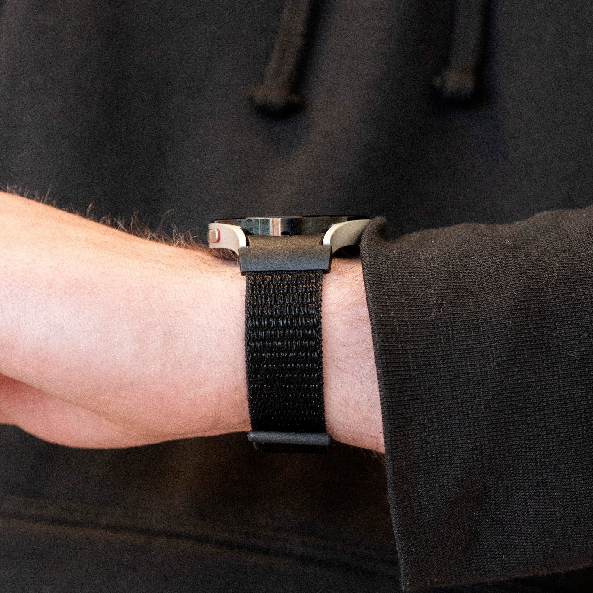 One Push Nylon horlogebandje - 20mm - Zwart