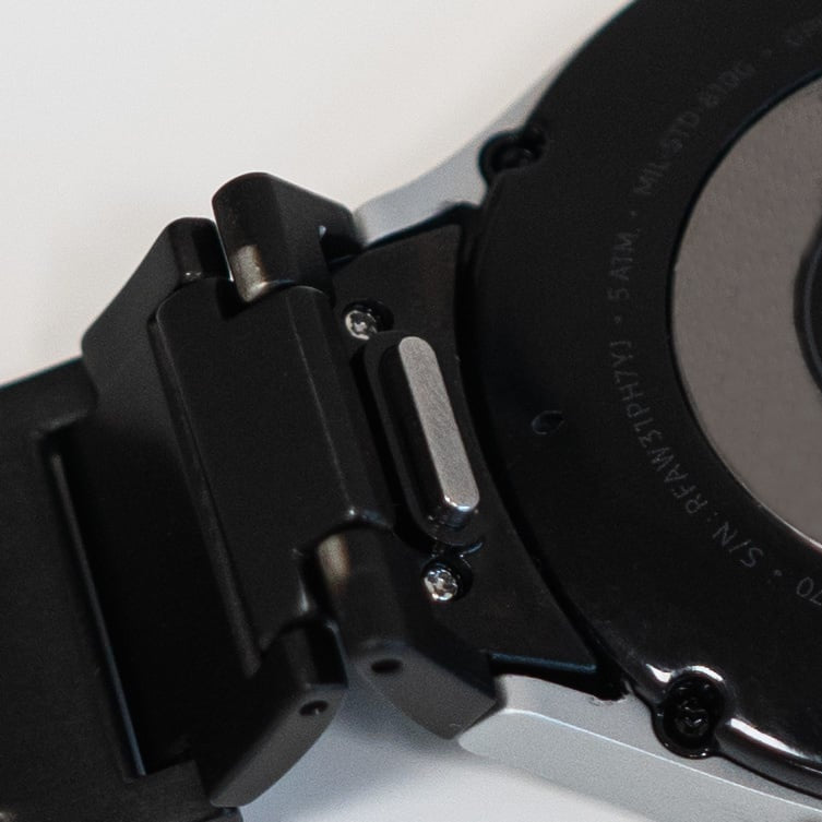 One Push Titanium horlogebandje - 20mm - Zwart