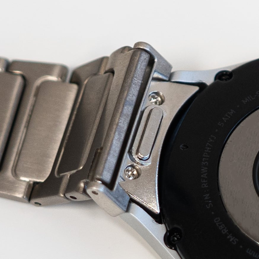 One Push Luxe Titanium horlogebandje - 20mm - Zilver