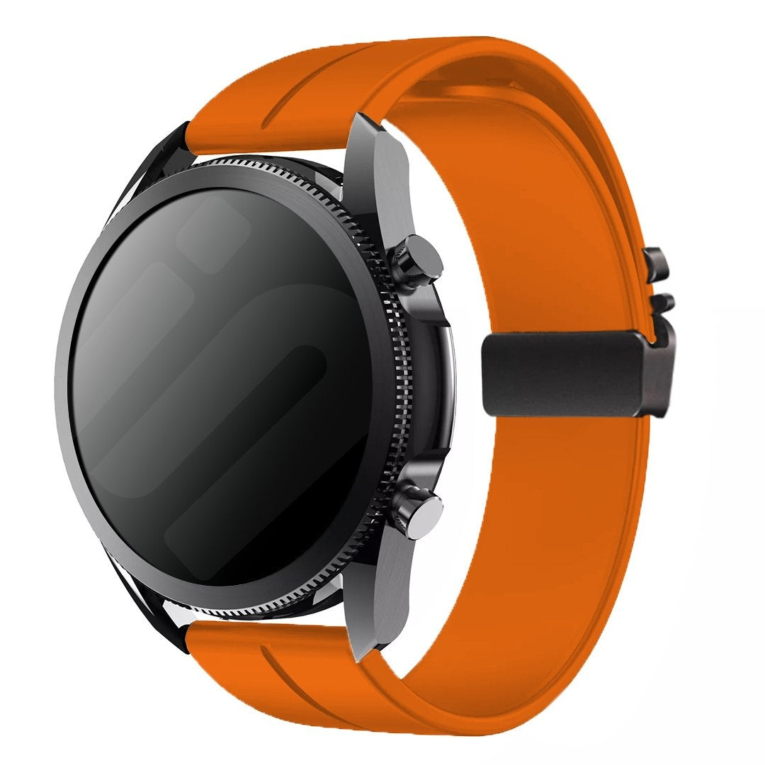 Siliconen P-Buckle horlogebandje - 20mm - Oranje