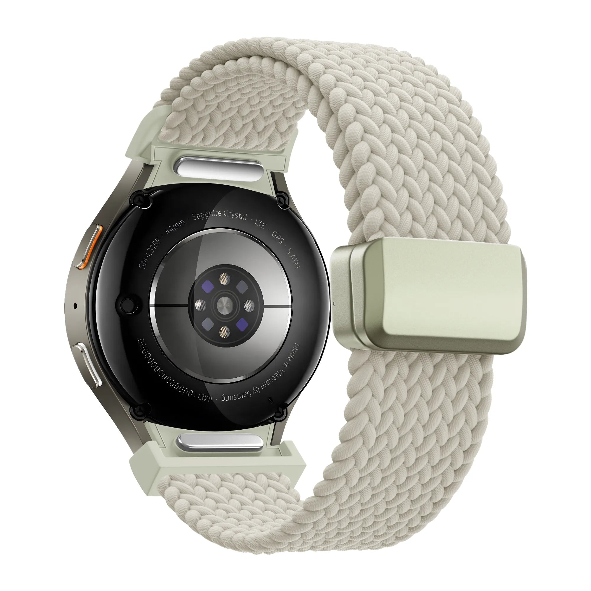 Gevlochten Easy Fit horlogebandje - 20mm - Sterrenlicht