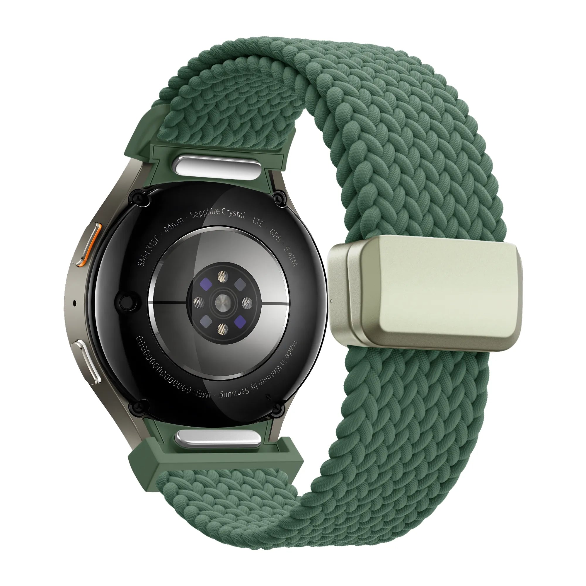 Gevlochten Easy Fit horlogebandje - 20mm - Groen