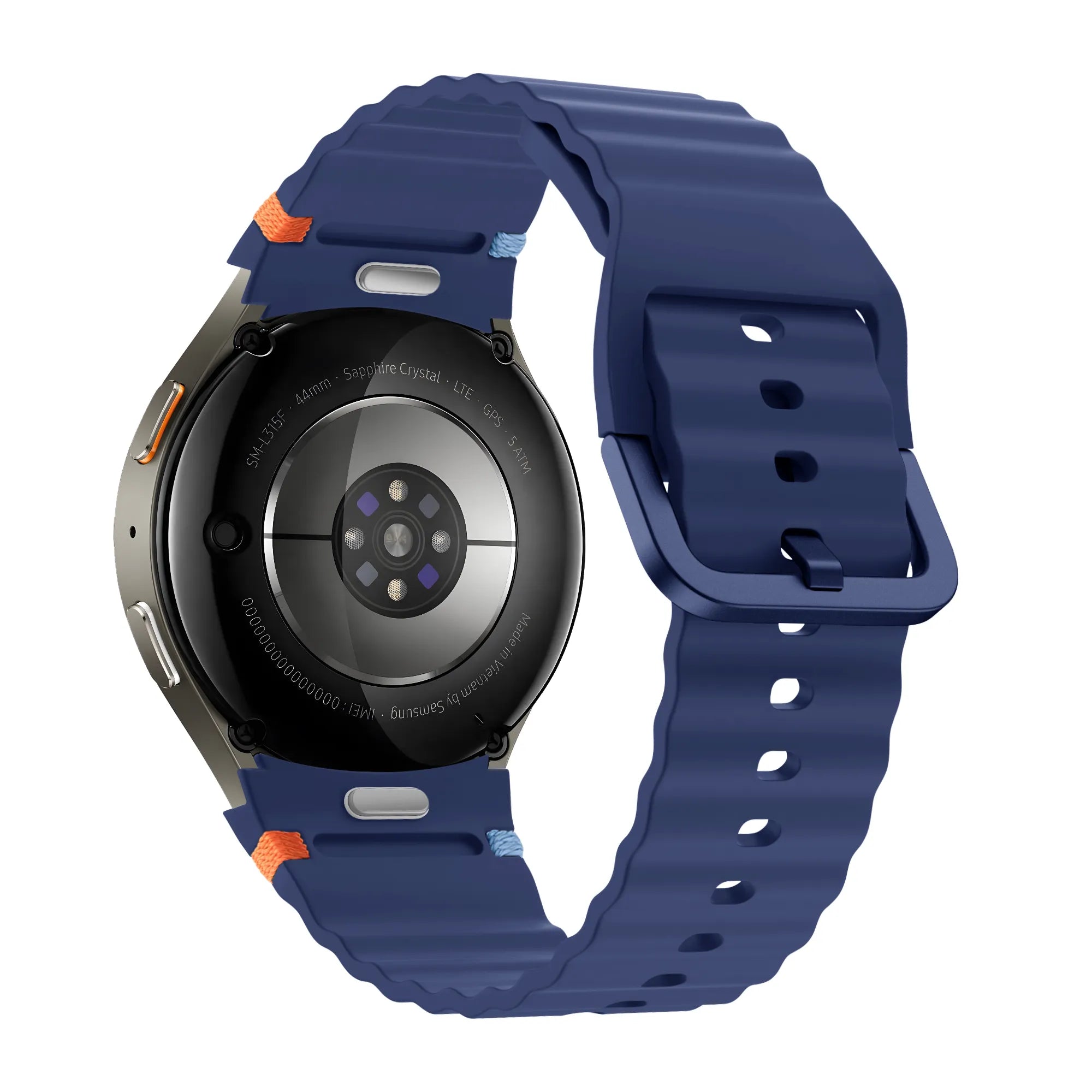 Wave Easy Fit horlogebandje - 20mm - Donkerblauw