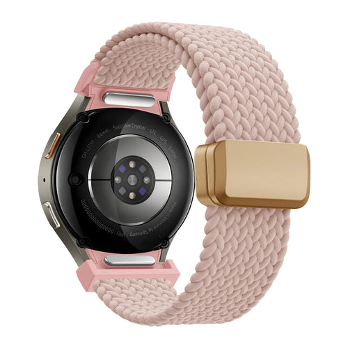 Gevlochten Easy Fit horlogebandje - 20mm - Roze