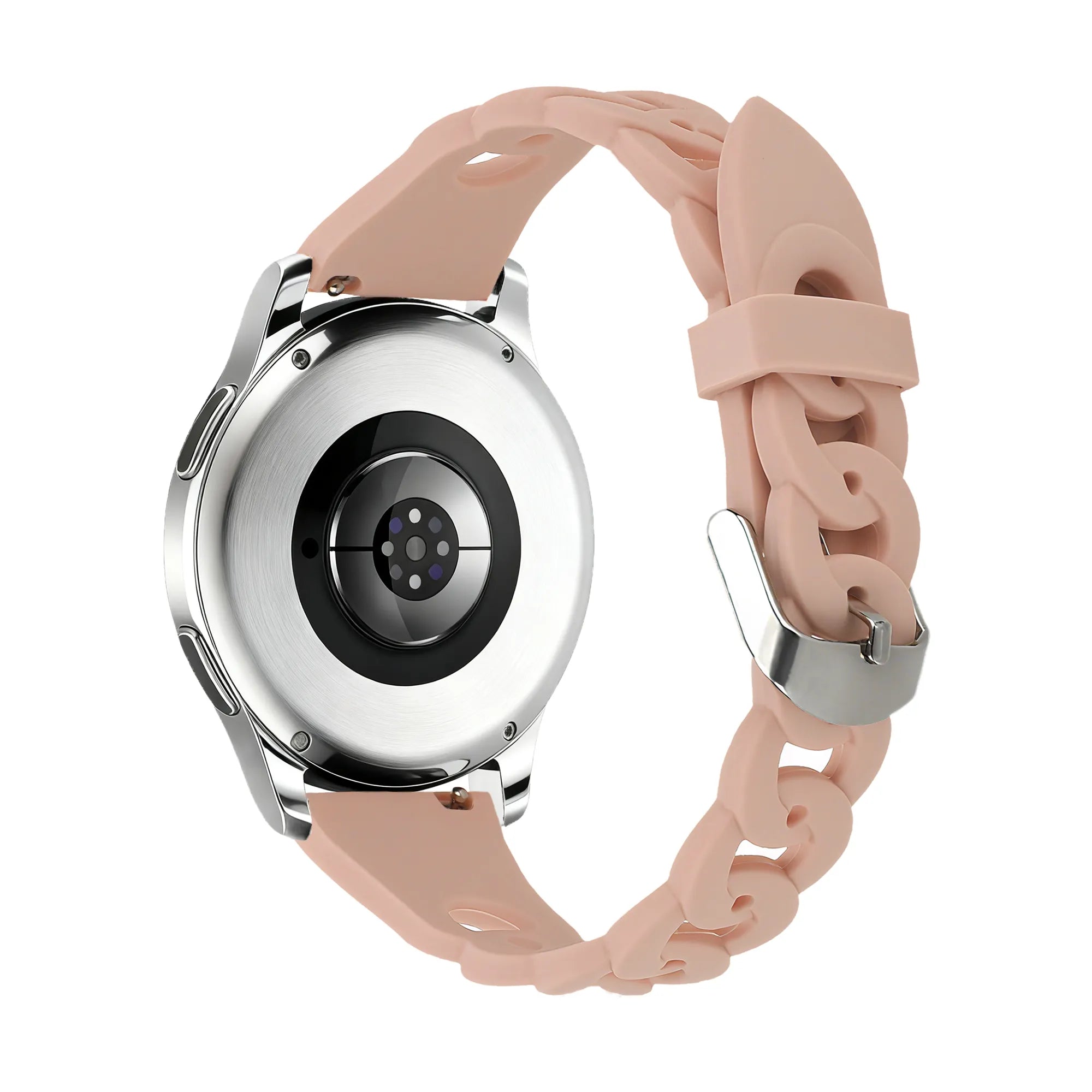 Siliconen Chains horlogebandje - 20mm - Roze