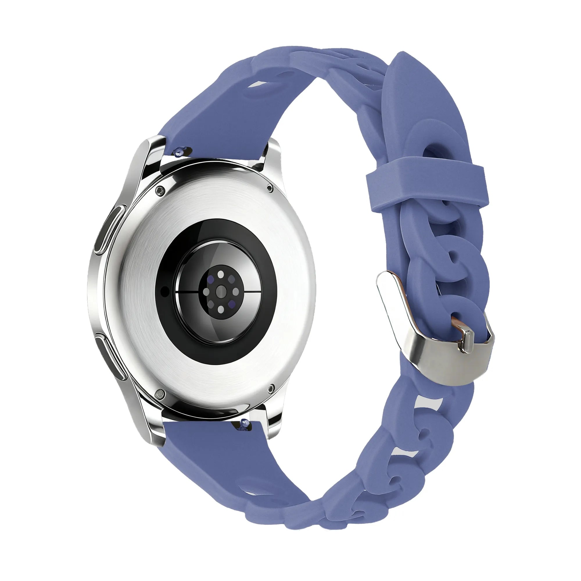 Siliconen Chains horlogebandje - 20mm - Lavendel