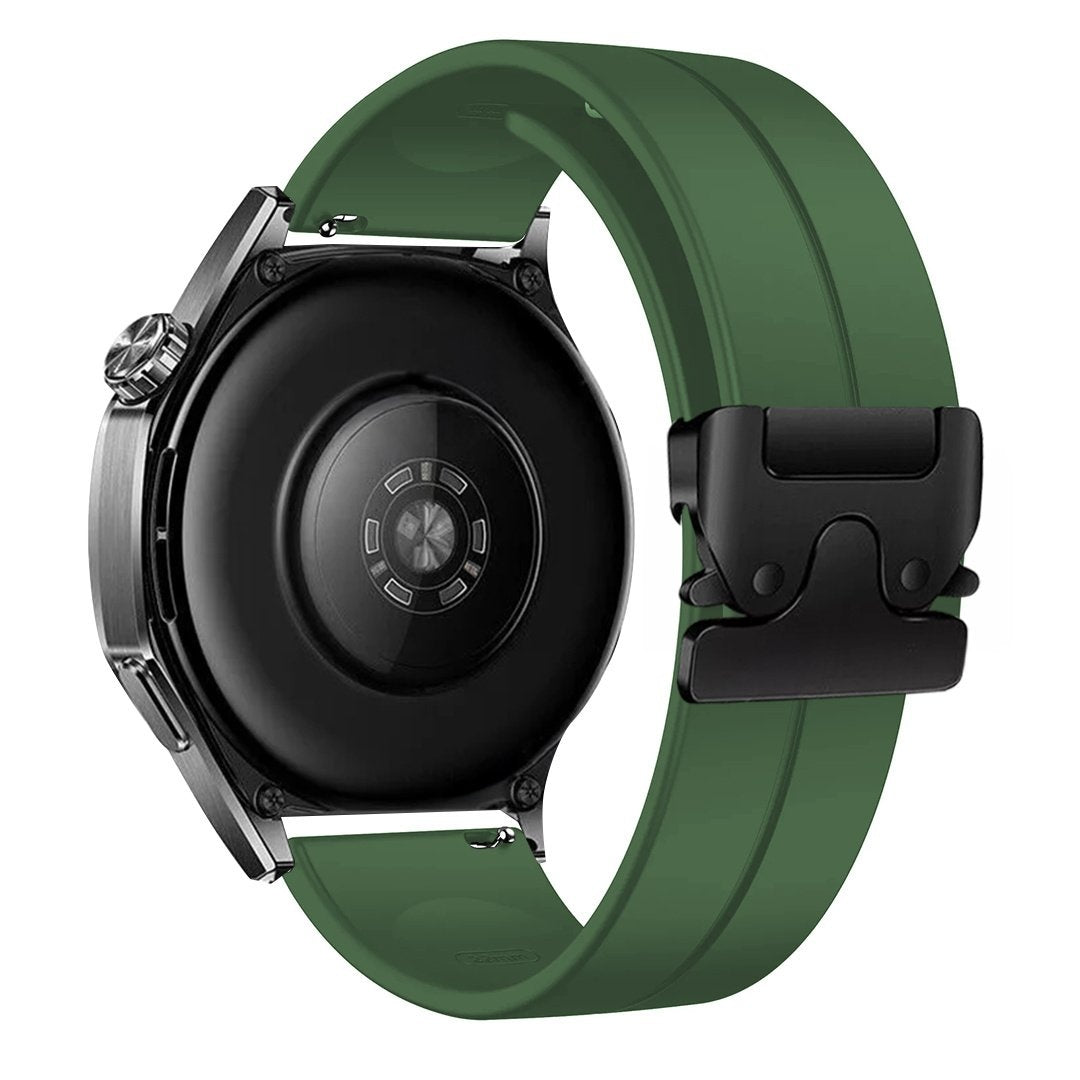 Siliconen P-Buckle horlogebandje - 20mm - Groen