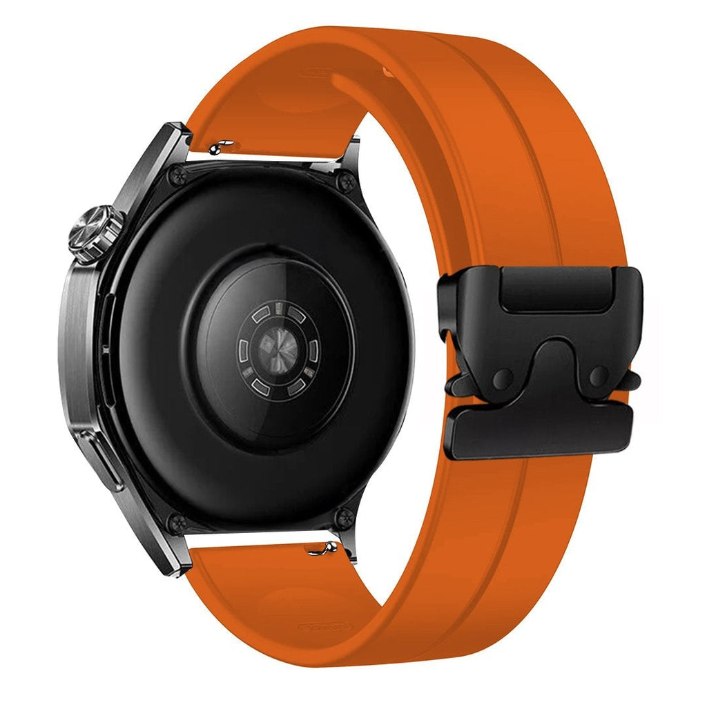 Siliconen P-Buckle horlogebandje - 20mm - Oranje