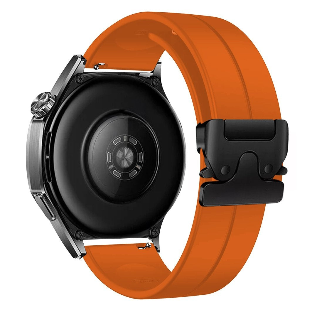 Siliconen P-Buckle horlogebandje - 20mm - Oranje