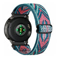 Elastische nylon horlogebandje - 20mm - Blauw mix