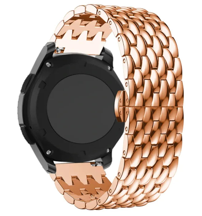 Stalen draak horlogebandje - 20mm - Rosé goud