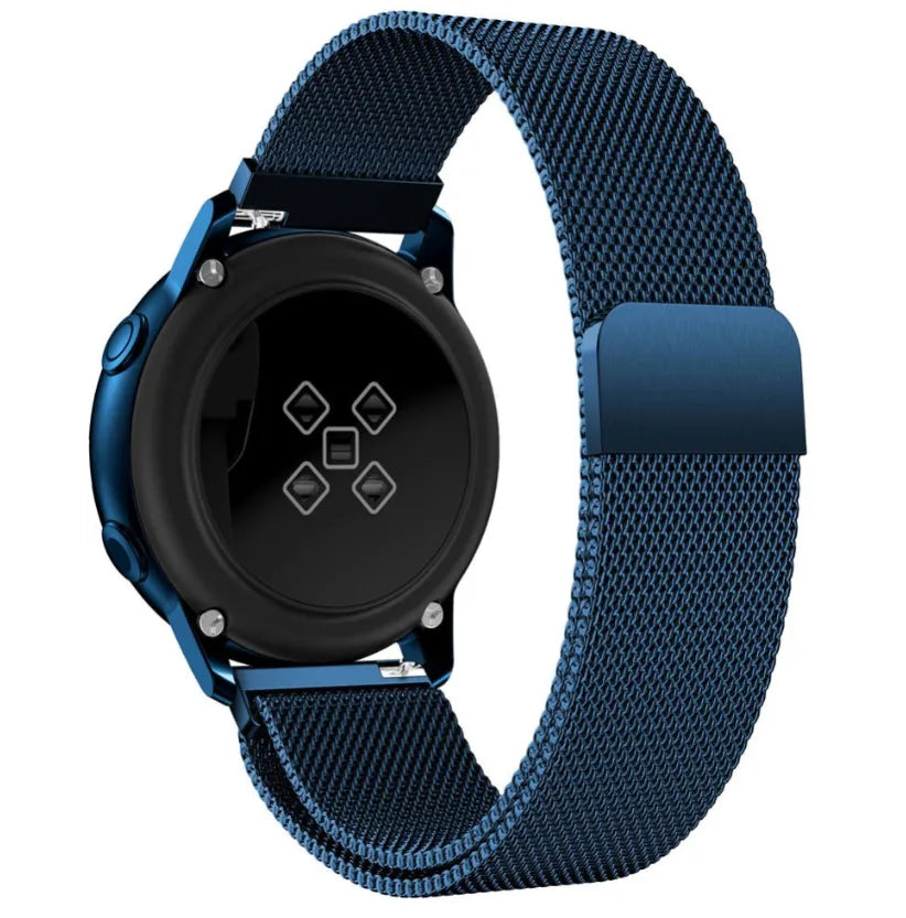 Milanese horlogebandje - 20mm - Blauw