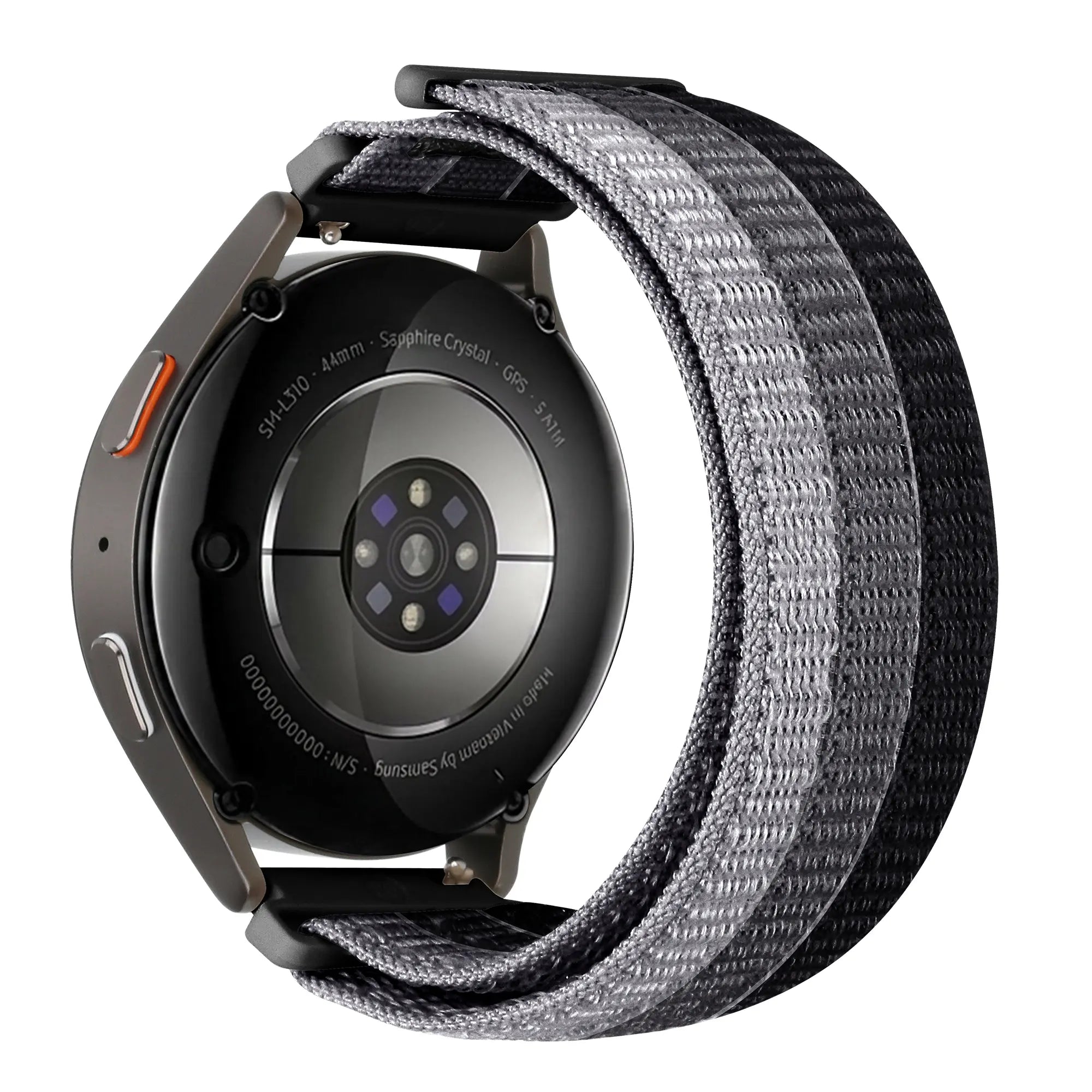 Triple nylon horlogebandje - 20mm - Zwart mix