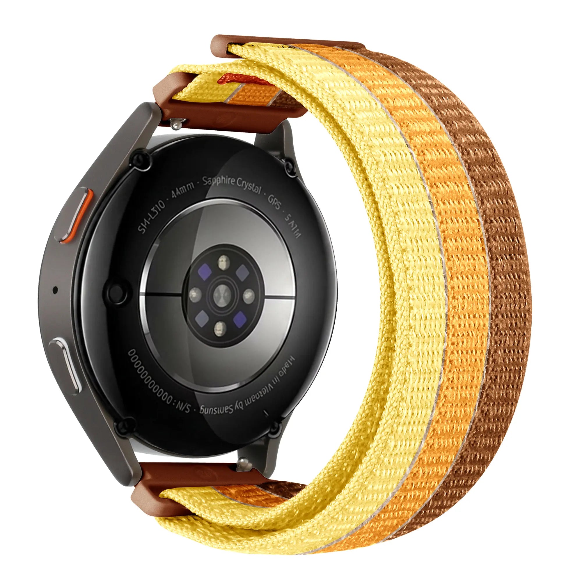 Triple nylon horlogebandje - 20mm - Oranje mix