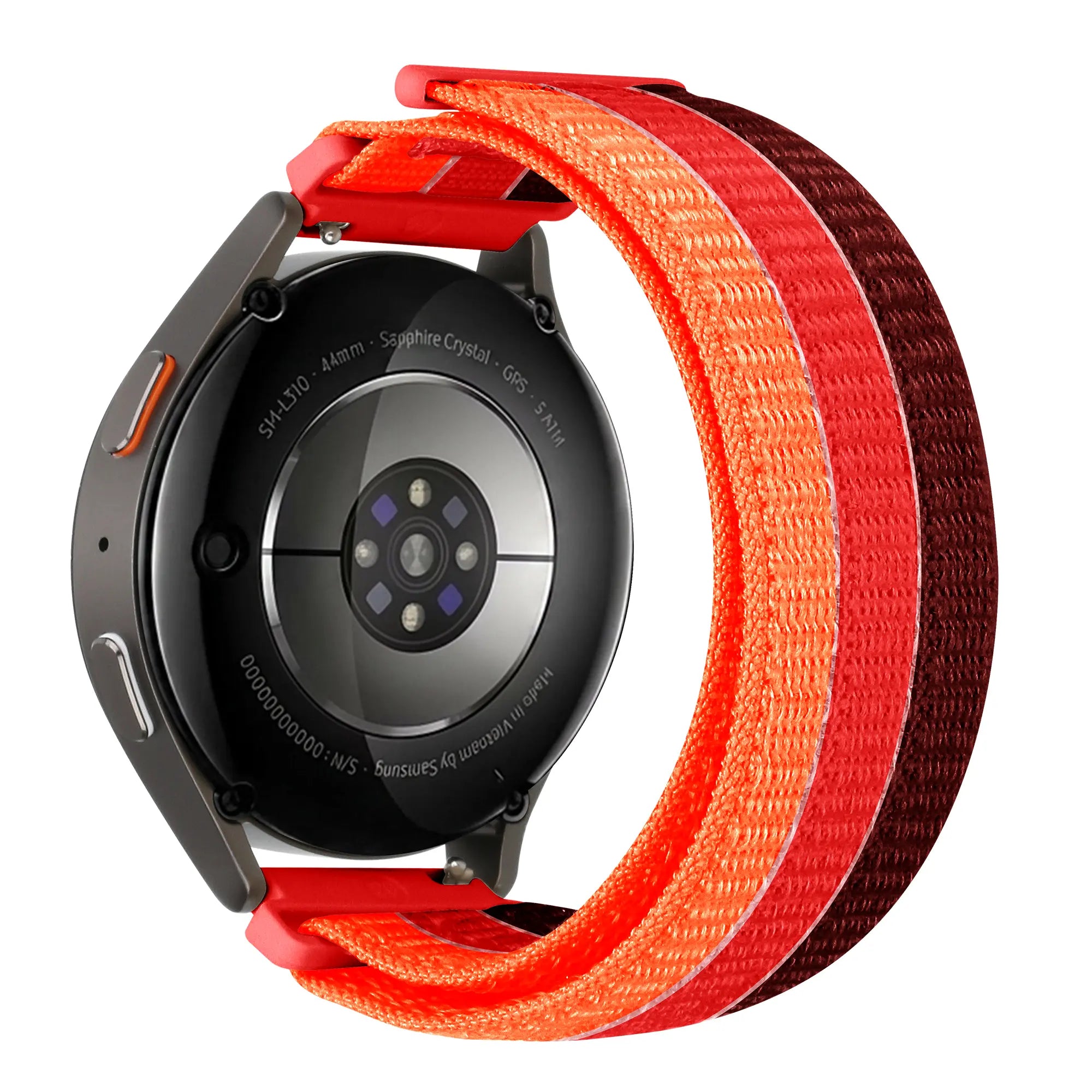 Triple nylon horlogebandje - 20mm - Rood mix