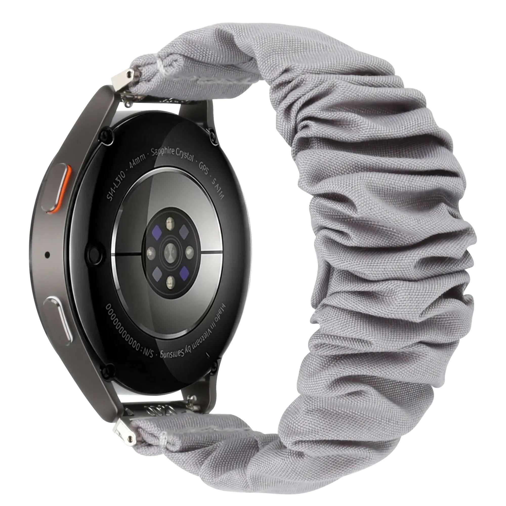 Scrunchie horlogebandje - 20mm - Grijs