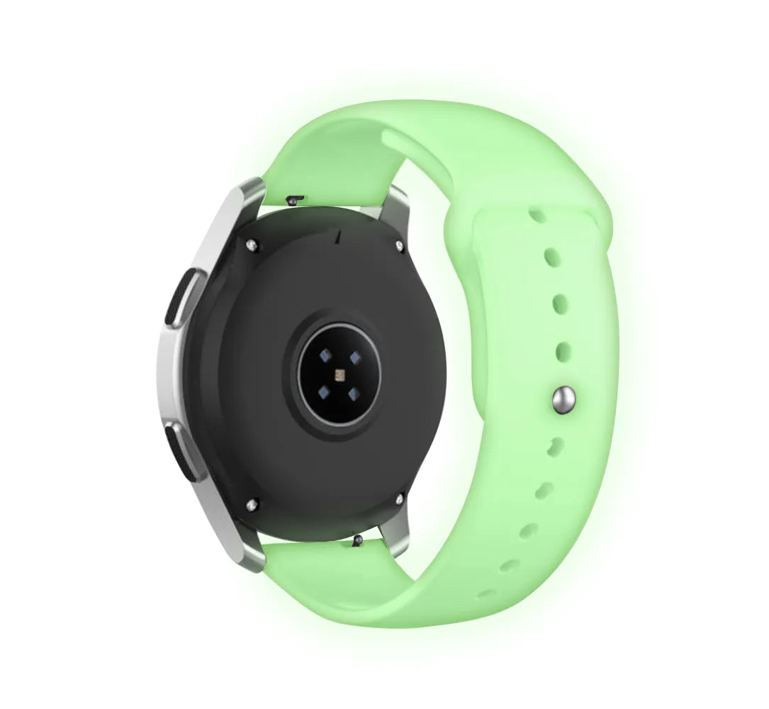 Lichtgevend siliconen horlogebandje - 20mm - Lime