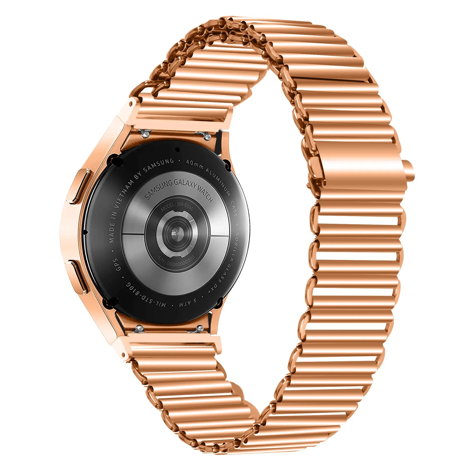 Stalen Loop horlogebandje - 20mm - Rosé goud