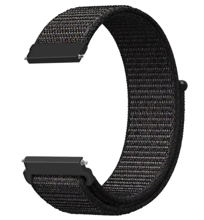 Nylon horlogebandje - 20mm - Zwart
