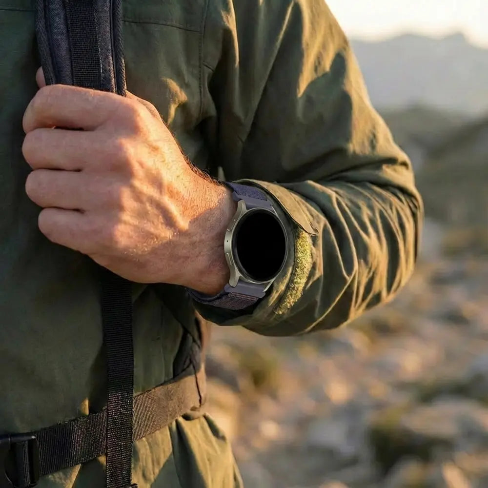 Alpine nylon horlogebandje - 20mm - Indigo
