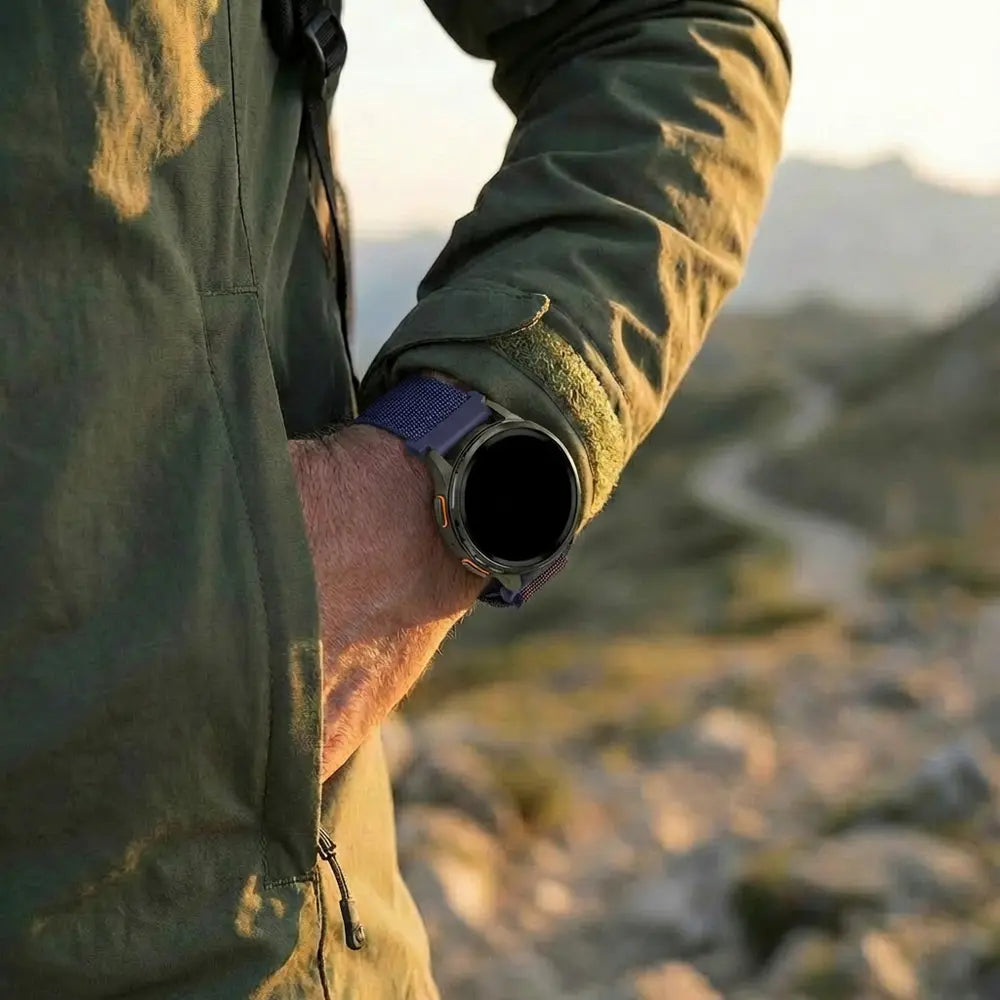 Alpine nylon horlogebandje - 20mm - Indigo