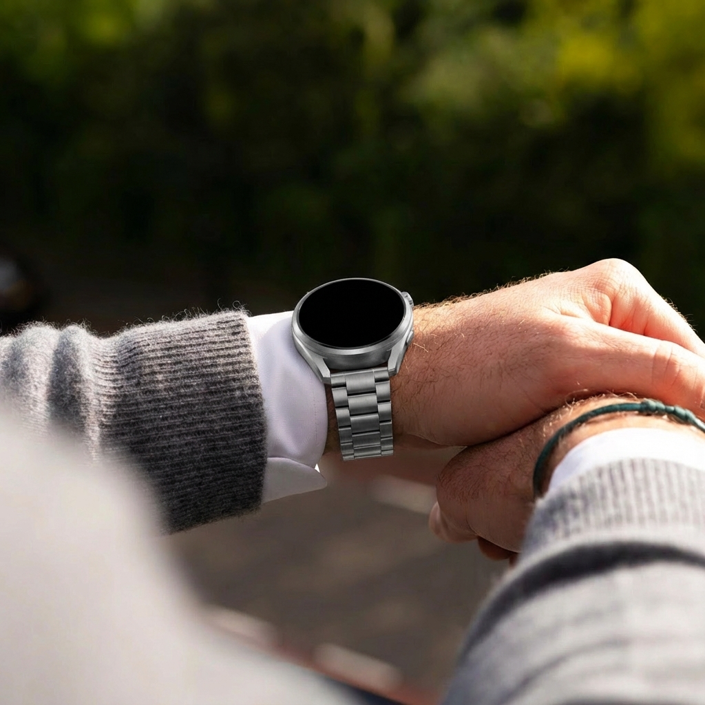 One Push Titanium horlogebandje - 22mm - Grafiet